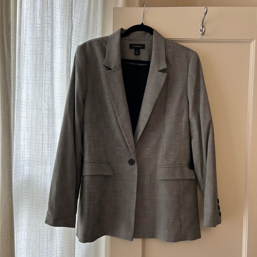 NBW NWT Halogen Plaid Blazer in Size XL